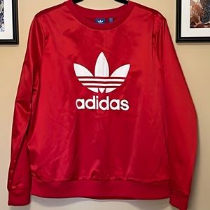 EUC Satin adidas Pullover
